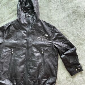 Alexander McQueen Black Leather Jacket